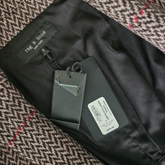 rag & bone Paprika Margot Wool Blazer NWT designer luxury jacket 0 XS - Picture 9 of 12